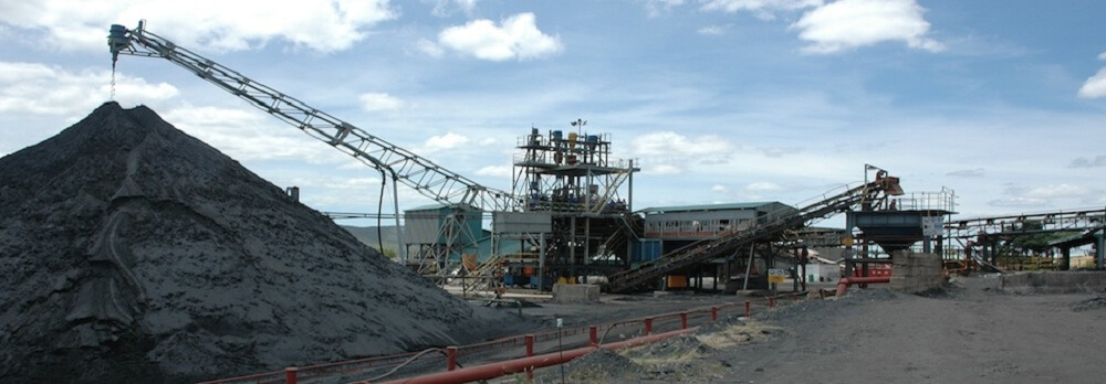 Foundry chromite sand mine ore banner